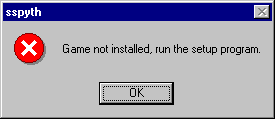 Game not installed
